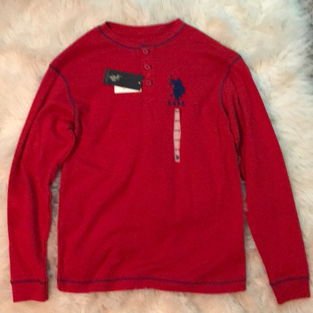 Red u.s. Polo assn. shirt